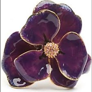 Kenneth Jay Lane Purple Flower Cocktail Ring